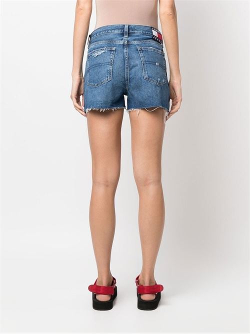 Shorts donna in denim effetto vissuto TOMMY Jeans | DW0DW124541A5